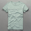 Summer t shirt men casual solid men t-shirt slim tshirt mens