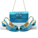 Shoes and Bags Sets Decorated with Rhinestone Women Shoe for Women Designer Luxury