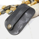 Thin Key Case Leather Drawstring Key Holder Mini Key Bag Small House Keys Organizer Wallet Pouch