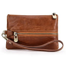 Genuine Leather Zipper Coin Wallets for Women Mini Coin Purse Key Organizer