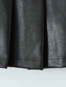 Women Autumn Sweet Pleated Mini Skirts Sexy Slim Low Waist Super Short Skirt