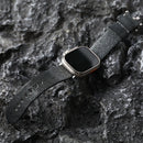Handmade Pearl Leather Strap for Apple Watch  Leather Bracelet Men's Strap Vintage Style