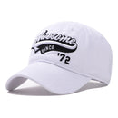 Embroidered Baseball Cap Washed With Water Torn Hole Denim Wide Brim