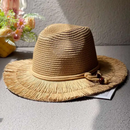 Woven Jazz Women Summer Outdoor Travel Shade Beach Denim Hat For Men