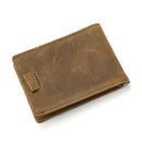 Simple Design Money Clip Wallet Money Purses Design Dollar Card Leather Men Thin Wallet