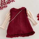 Toddler Girls Dress Sleeveless Peter Pan Collar Winter Kids Boutique Clothing Little Girls Dresses