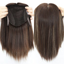 Hand Tied Silk Base Real Hair Same Hair Length for Women