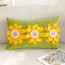 Velvet Floral Petals Cushion Cover Home Decoration For Sofa Couch Bed Living Room
