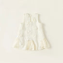 Toddler Girls Sleeveless Dress Floral Ruffle Hem Sundress Baby Princess Outfit Kids Clothes