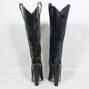 Knee High Boots For Women Block High Heel Pointed Toes Slip Round Top Chunky Heeled Custom Wide Legs