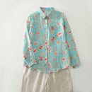 Floral patterned shirt on a plain background, Obroi
