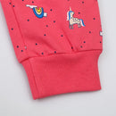 Girls Unicorn Drawstring Full Length Kids Cotton Clothes Kids Trousers Pants