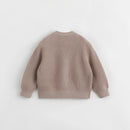 Outdoor style Boys Girls Loose V-neck Knit Cardigan for Autumn