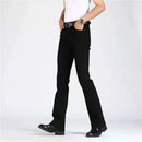 Person wearing black pants on a white background, Obroi