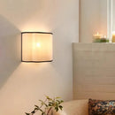Cream Wall Lamp Creative Linen Bedroom Bedside Background Wall Decorative Lamp Corridor Walkway Lamp