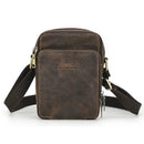 Genuine Leather Men Mini Crossbody Messenger Traveling Casual Small Shoulder Bag Male Handbag