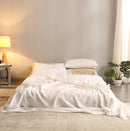 Bed Sheet Set 4 Piece Linen Bedding Sheet 2 Pillowcases Flax Sheets Set Bedding Set