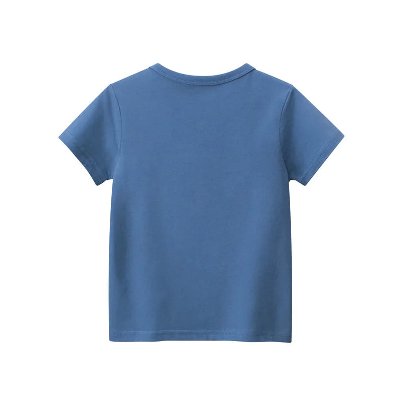 Summer Boys Sets Casual Steamer Short Sleeve Cotton Tops Sport Shorts Beach Kid Outfit