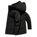Down Jacket Men Winter Casual Lightweight Warm White Duck Down Parka Short Puffer Coat