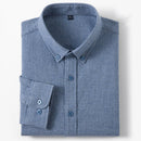 Cotton Checkered Men Shirt Long Sleeve Breathable Tops