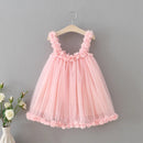 Girls Princes Lace Dresses Baby Kids Sling Wedding Party Ball Gown Costume For 1-6 Years