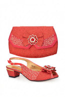 Bag and Shoe Set Matching Shoes and Bags for Wedding Heels Luxury Shoes