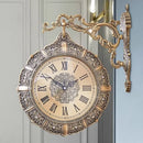 Large Luxury Wall Clocks Metal Gold Silent Wall Watches Home Decor Creative Modern Wall Clock