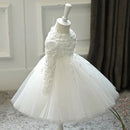 White lace dress on a mannequin against a neutral background, Obroi