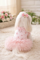 Princess Dress Dog Summer Floral Clothes Pomeranian Beautiful Pullover Sweet Puppy Skirt Dog Stuff