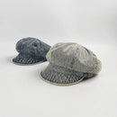 Autumn Washed Denim Hat for Women Retro Beret