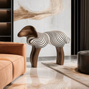Light Luxury Creative Abstract Lamb Solid Wood Stool Artistic Design Sense Children's Household