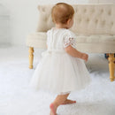Baby Girl Christening Gown White Lace First Birthday Baptism Dress Infant Clothing