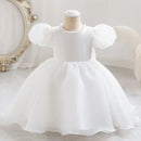Baby Girl Princess Backless Dress Infant Toddler Child Bow Wedding Birthday