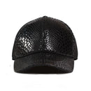 Genuine leather Hat For Men Autumn Winter Male Pattern Trend Baseball Caps Patent Leather