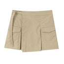 Casual Chic Women Skirt Solid Straight Mini Skirt Holiday Skirt