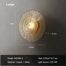 Home Decor For Living Room Background Wall Lamp Bedroom Light Fixtures Luxury Glass Corridor