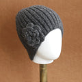 Flower Knitted Hat Wool Beanie Hat Keep Warm Ear Protection Crochet Caps Gifts for Winter Girls Women Outdoor
