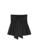 Personalized Zip-tie Knotted Tube Top Women's Summer Short Slim Tops