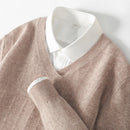 Spring and Autumn Cashmere Sweater Men's Wool Sweater Knitted