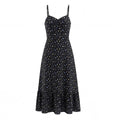 Black floral dress on a white background, Obroi