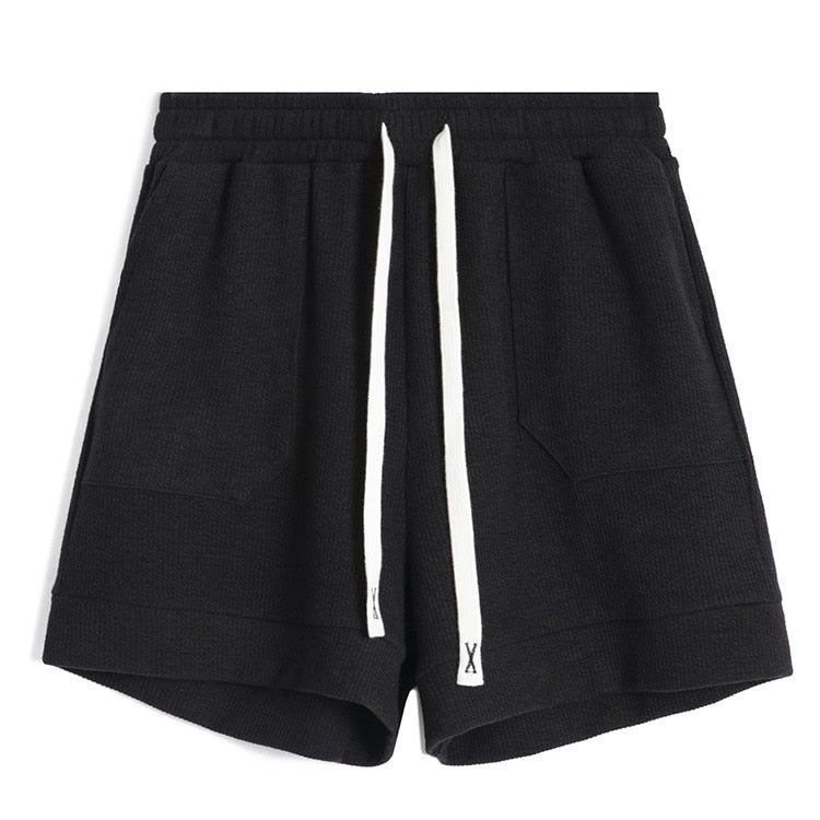 Women Summer Sport Casual Mini Shorts High Waist Striped Wide Leg Shorts Female Trousers Outwear Women Sexy Shorts