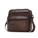 Genuine Leather Shoulder Crossbody Bag for Men Satchel Bags Travel Sling Bags