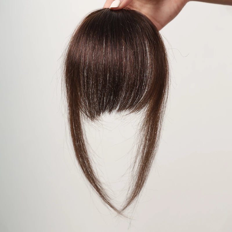 Bangs Hair Bangs Clip in Hair Extension Natural Hair in Air Hairpieces for Women 4.5inch