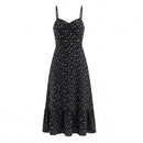 Black floral dress on a white background, Obroi