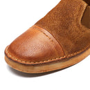 Retro Men Leather Flat Shoes Vintage Loafer Shoes Formal Dress Shoes Man Casual Shoes Soft Step-in Flats