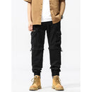 Men Tapered Pants Detachable Pants Legs Cargo Long Pants Male Cotton Trousers