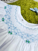 Summer Children's Handmade Embroidery Princess Baptism Party Girls Casual Dress