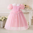 Little Girl Halloween Princess Aurora Costume Infant Toddler Birthday Party Pink Dress Baby Baptism Dress Ball Gowns