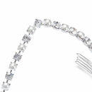 Luxury Crystal Pearl Hair Comb V Shape Wedding Accessories Elegant Bridal Hair Combs Jewelry for Women