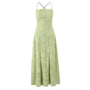 Green floral dress on a white background, Obroi